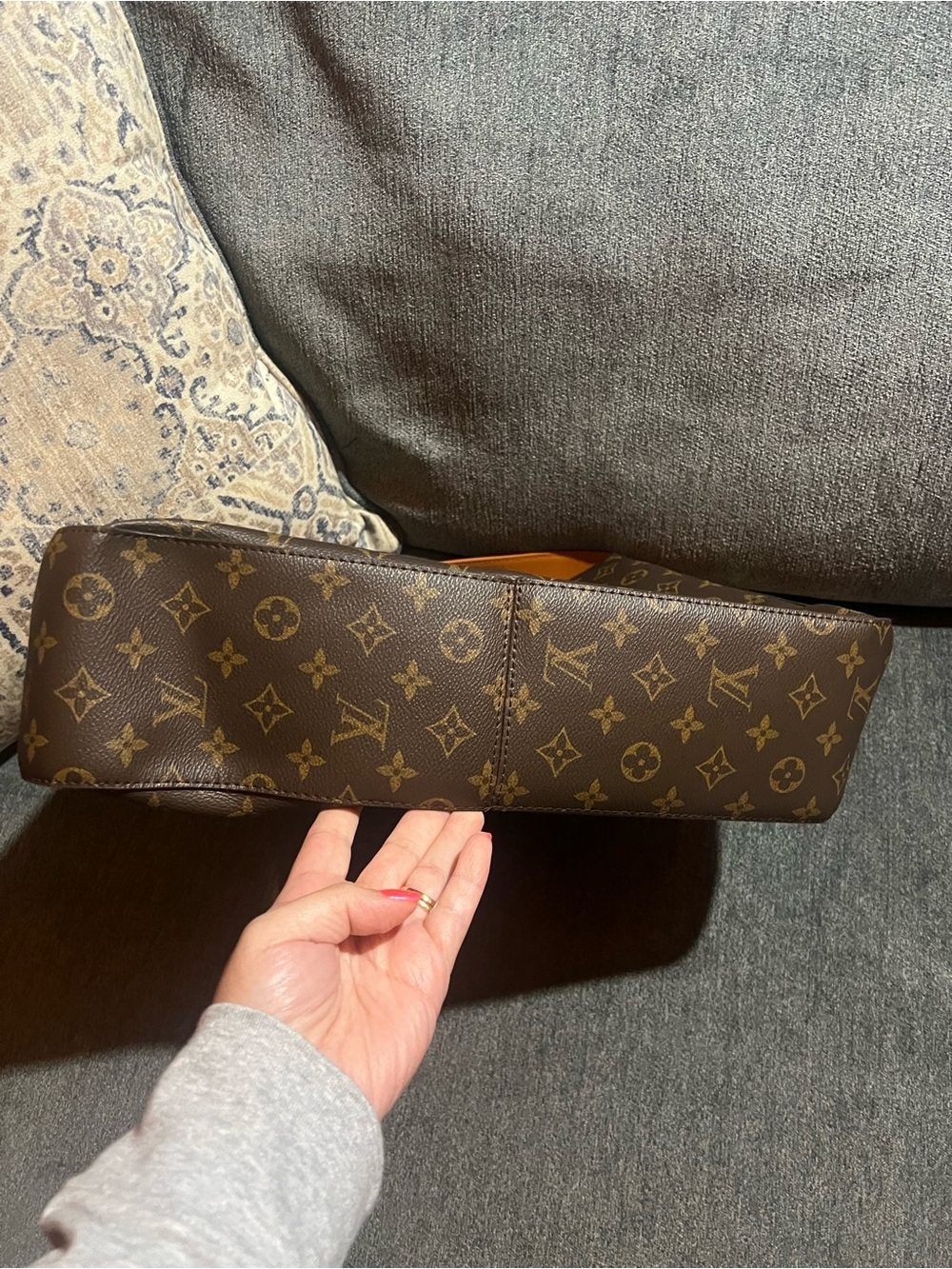 Faux Louis Vuitton Monogram Canvas Brown and Tan Shoulder Messenger - Picture 3 of 7